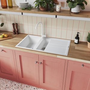 Rangemaster Topaz 1.5 Bowl Inset Sink in Igneous Granite