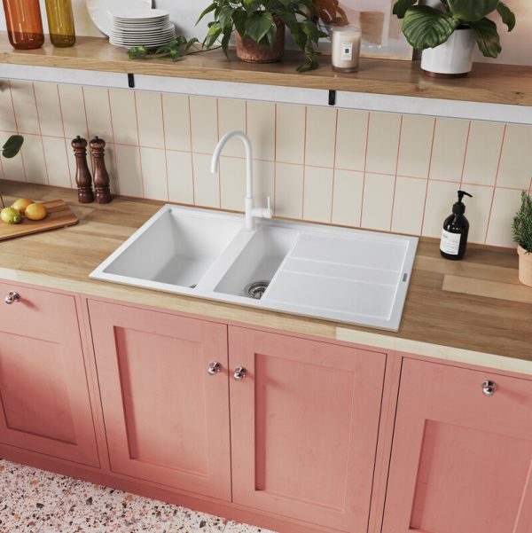 Rangemaster Topaz 1.5 Bowl Inset Sink in Igneous Granite
