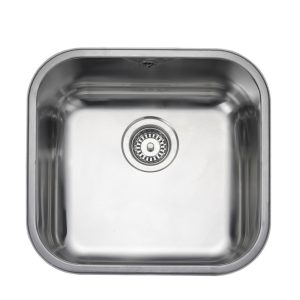 Rangemaster Classic Single Bowl Undermount Sink in Stainless Steel