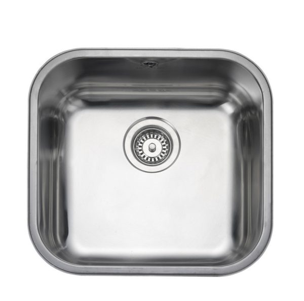 Rangemaster Classic Single Bowl Undermount Sink in Stainless Steel