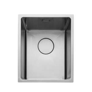 Rangemaster Cubix Single Bowl Inset/Undermount Sink in Stainless Steel