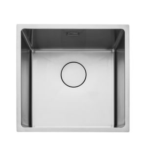Rangemaster Cubix Single Bowl Inset/Undermount Sink in Stainless Steel