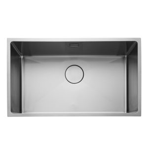 Rangemaster Cubix Single Bowl Inset/Undermount Sink in Stainless Steel