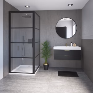 Nuance Vanity Bathroom Wall Panelling - Natural Greystone Roche