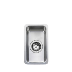 Rangemaster Quad Single Bowl Inset/Undermount Sink in Stainless Steel