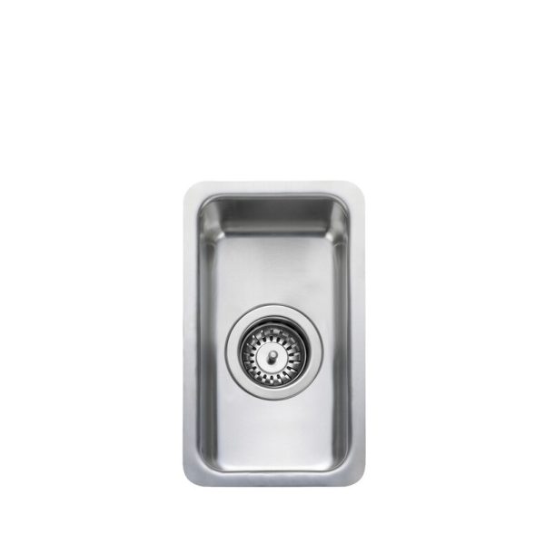 Rangemaster Quad Single Bowl Inset/Undermount Sink in Stainless Steel