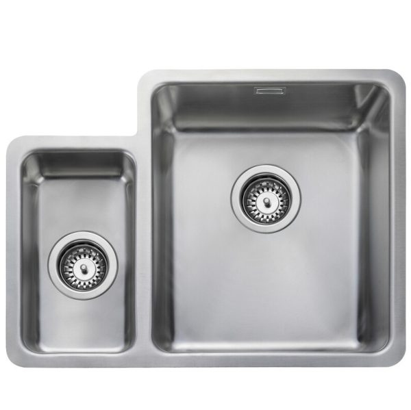 Rangemaster Quad 1.3 Bowl Inset/Undermount Sink in Stainless Steel - Image 2