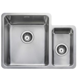 Rangemaster Quad 1.3 Bowl Inset/Undermount Sink in Stainless Steel