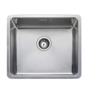 Rangemaster Quad Single Bowl Inset/Undermount Sink in Stainless Steel