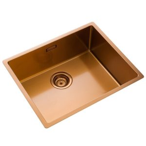 Rangemaster Spectra Single Bowl Inset/Undermount Sink in PVD Stainless Steel