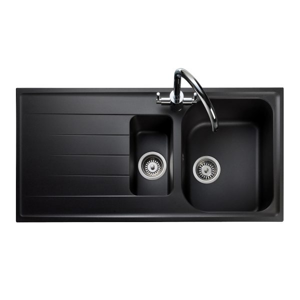 Rangemaster Andesite 1.5 Bowl Inset Sink in Igneous Granite - Image 2