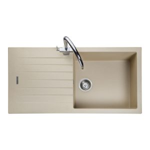 Rangemaster Andesite Single Bowl Inset Sink in Igneous Granite