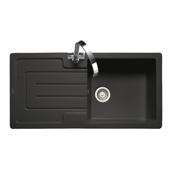 Rangemaster Austell Single Bowl Inset Sink in Fire-Clay Ceramic - Image 2