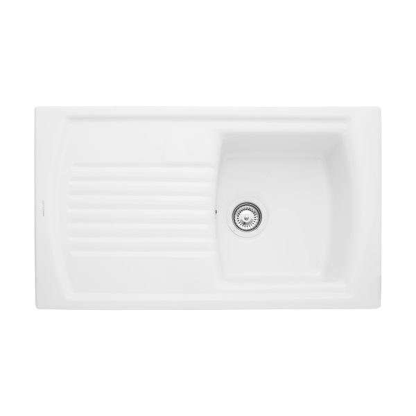 Rangemaster Tenby Single Bowl Inset Sink in Fire-Clay Ceramic - Image 2