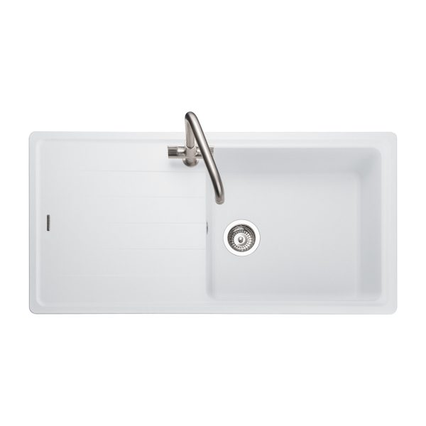 Rangemaster Elements Single Bowl Inset Sink in Igneous Granite - Image 3