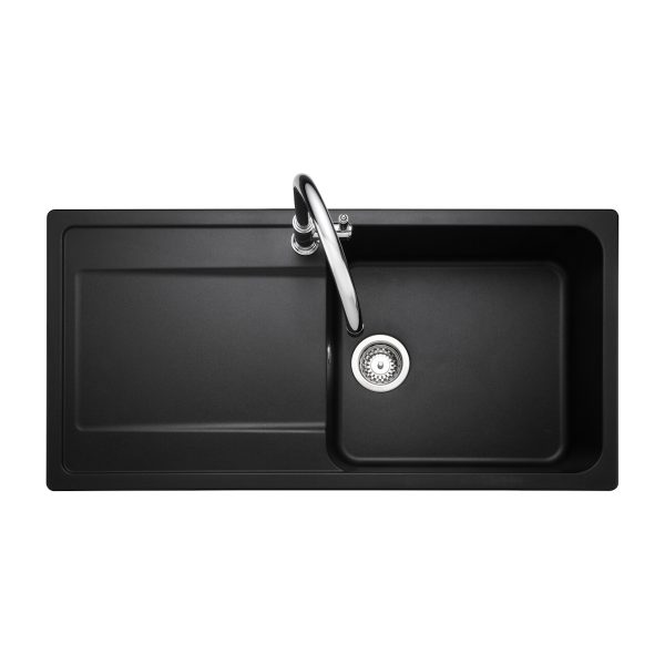 Rangemaster Loa Single Bowl Inset Sink in Igneous Granite - Image 3