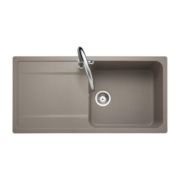 Rangemaster Loa Single Bowl Inset Sink in Igneous Granite - Image 5