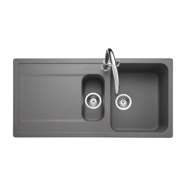Rangemaster Loa 1.5 Bowl Inset Sink in Igneous Granite - Image 4