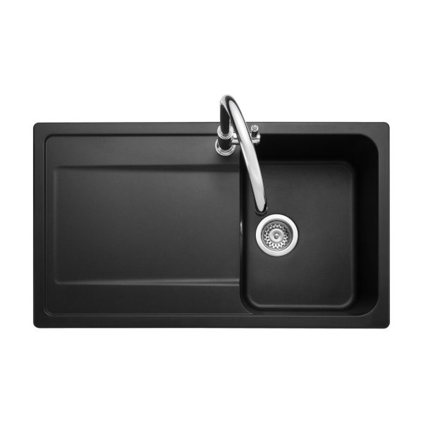 Rangemaster Loa Compact Single Bowl Inset Sink in Igneous Granite - Image 4