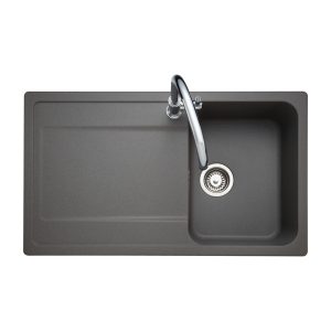 Rangemaster Loa Compact Single Bowl Inset Sink in Igneous Granite