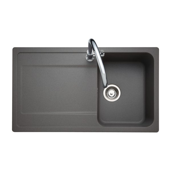 Rangemaster Loa Compact Single Bowl Inset Sink in Igneous Granite