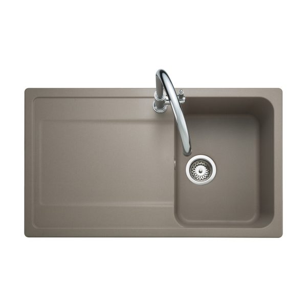 Rangemaster Loa Compact Single Bowl Inset Sink in Igneous Granite - Image 2