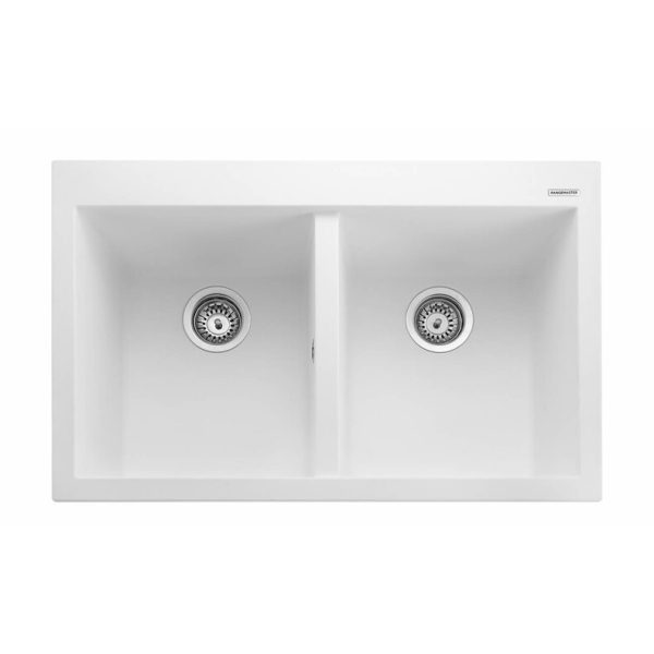 Rangemaster Oridian Double Bowl Inset Sink in Igneous Granite - Image 2