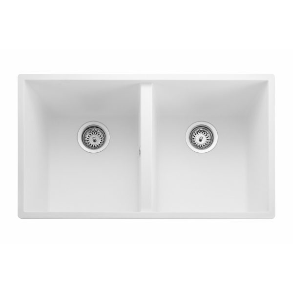 Rangemaster Oridian Double Bowl Undermount Sink in Igneous Granite - Image 2