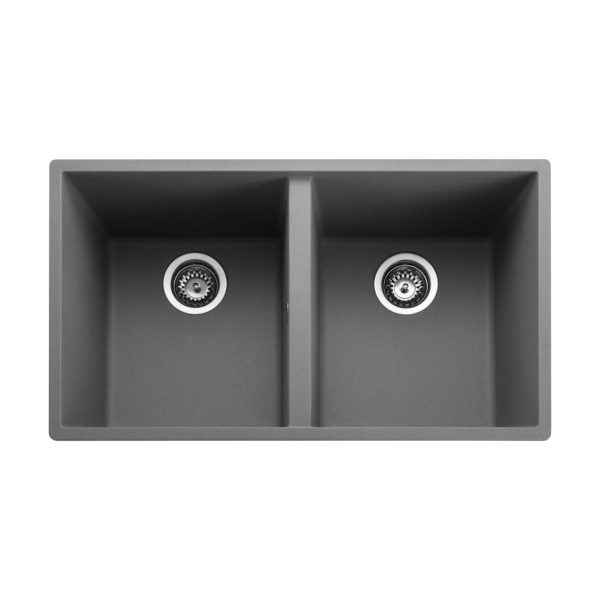 Rangemaster Oridian Double Bowl Undermount Sink in Igneous Granite - Image 4