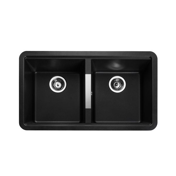 Rangemaster Paragon Double Bowl Undermount Sink in Igneous Granite - Image 2