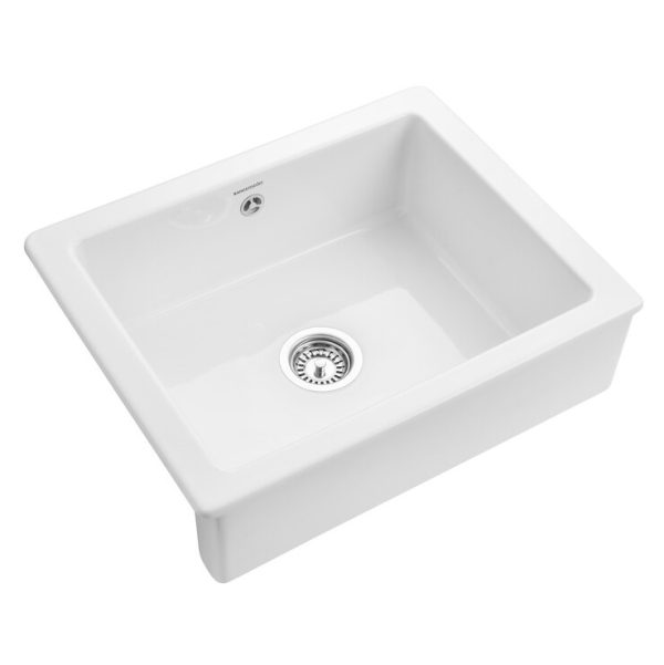 Rangemaster Hartland Single Bowl Inset Sink in Fire-Clay Ceramic - Image 2