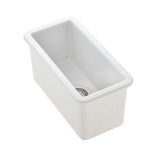 Rangemaster Rustique Single Bowl Inset/Undermount Sink in Fire-Clay Ceramic