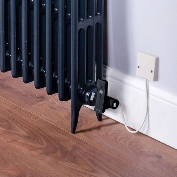 DQ Hawkshaw Horizontal Cast Iron Fully Electric App controlled Designer Radiator - Image 2