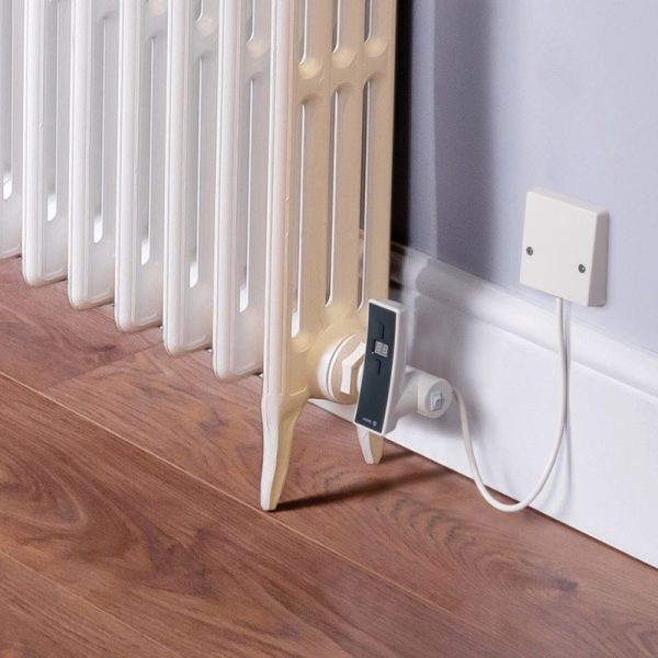 DQ Hawkshaw Horizontal Cast Iron Fully Electric App controlled Designer Radiator - Image 4