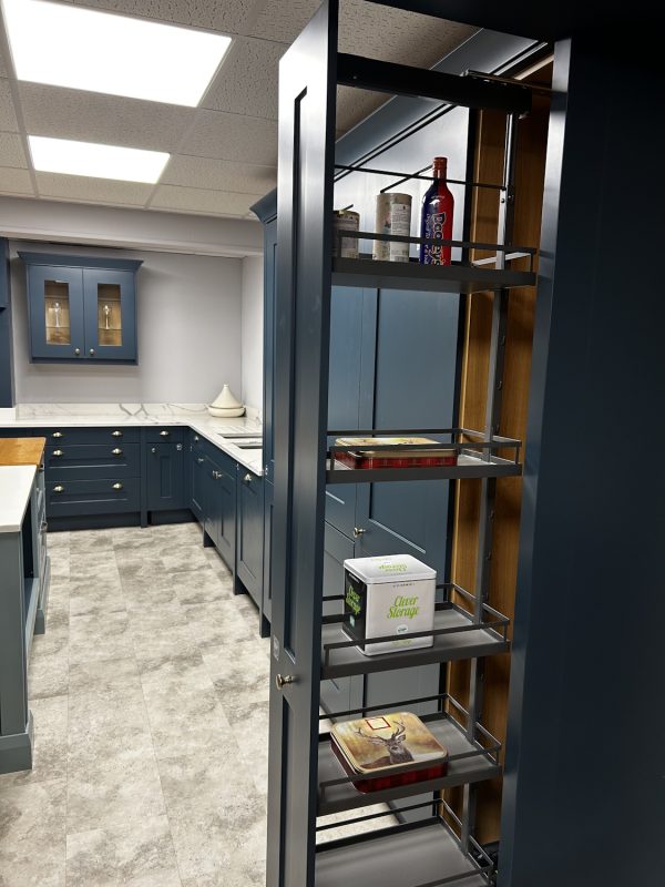 Second Nature Fitzroy Large Kitchen Display in Hartforth Blue *TO CLEAR* - Image 4