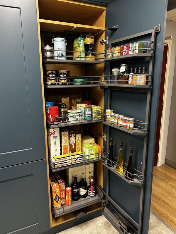 Second Nature Fitzroy Large Kitchen Display in Hartforth Blue *TO CLEAR* - Image 2
