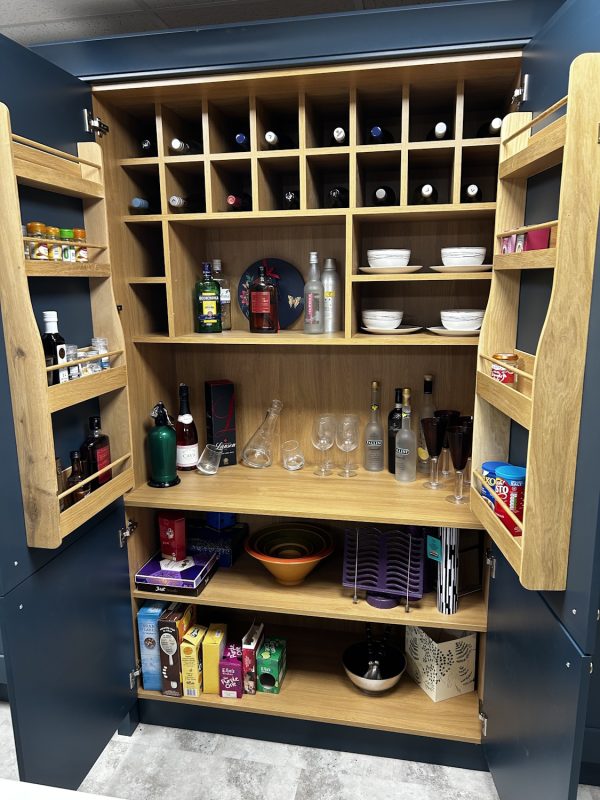 Second Nature Fitzroy Large Kitchen Display in Hartforth Blue *TO CLEAR* - Image 3