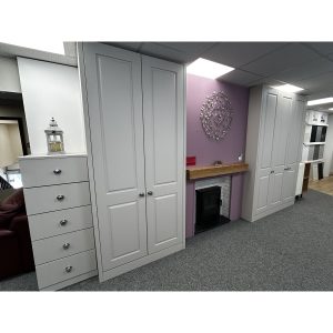 Brison Melbury Double Wardrobe Display in Matt Cashmere