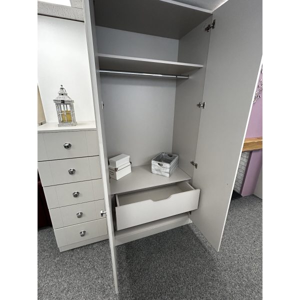 Brison Melbury Double Wardrobe Display in Matt Cashmere - Image 4