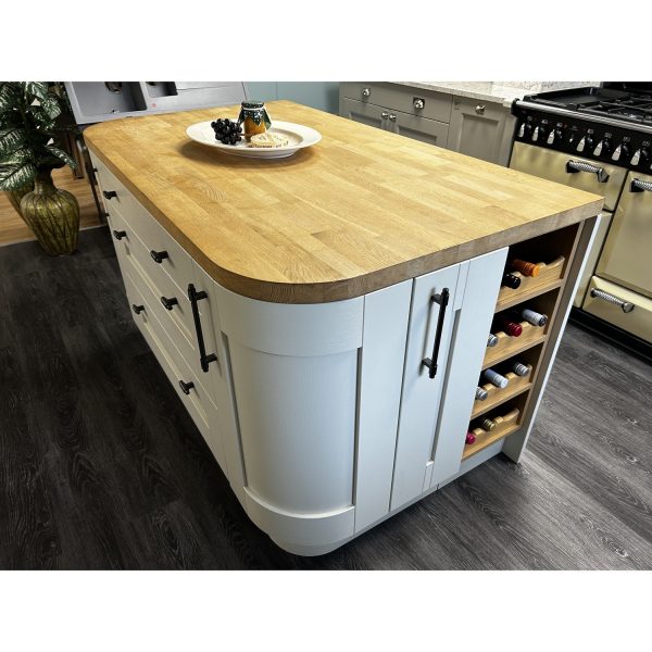 Second Nature Milbourne Kitchen Display in Ivory with solid timber worktop - Image 4