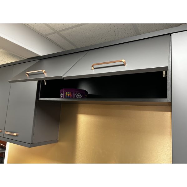 Brison Glacier Super Matt Graphite Kitchen Display with Zenith Compact Laminate worktop - Image 2