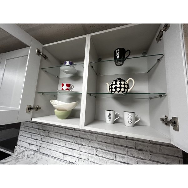 Second Nature Belsay Shaker Kitchen Display in Dove Grey and Graphite - Image 3