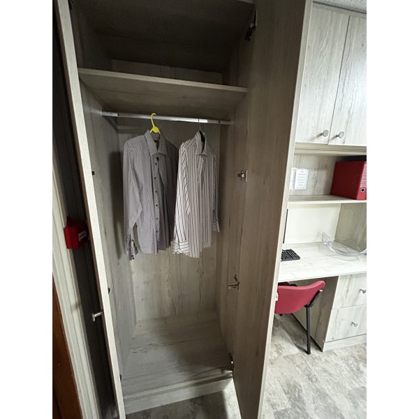 Brison Home Office Bedroom Display in White Halifax Oak - Image 3
