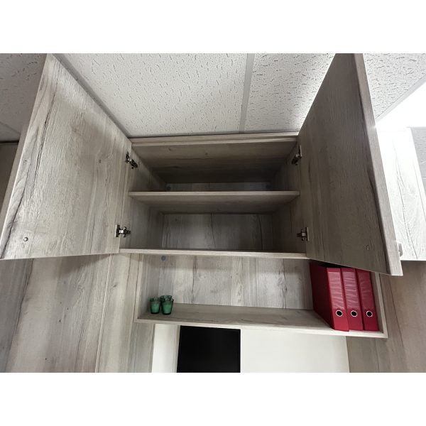 Brison Home Office Bedroom Display in White Halifax Oak - Image 2