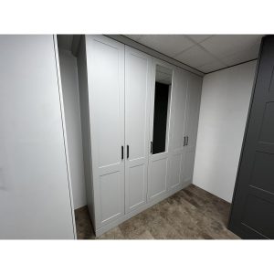 Brison Shaker Wardrobe Display in Matt Light Grey
