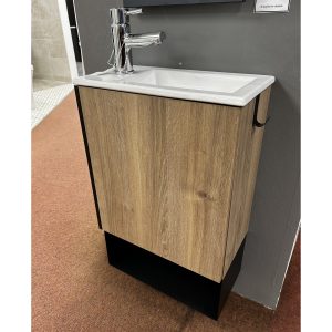 Roca Mini Pro 1 Cloakroom Vanity Unit and Basin in Western Oak finish *TO CLEAR*