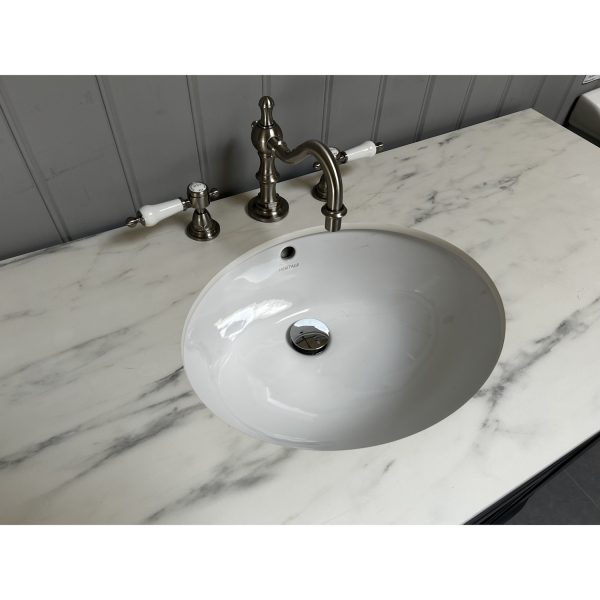 Heritage Wilton Curved Traditional Vanity Unit 1200mm Wide in Graphite *TO CLEAR* - Image 2
