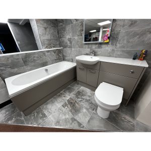 Utopia Complete Bathroom with Fitted Furniture in Matt Cashmere *TO CLEAR*