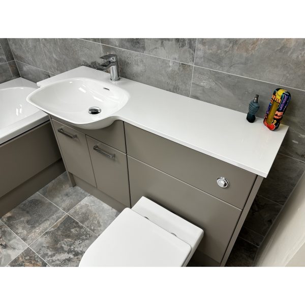 Utopia Complete Bathroom with Fitted Furniture in Matt Cashmere *TO CLEAR* - Image 3
