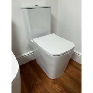 Brison Okiwi Closed Coupled WC Open Back Toilet and Seat *TO CLEAR*